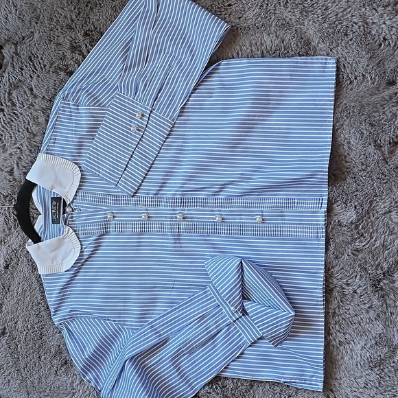 J crew Slight Cropped garçon shirt with pearl buttons in stripe Size 6 - Picture 14 of 15